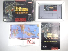 Ultima: The Black Gate (Super Nintendo Entertainment System, 1994) CIB with map