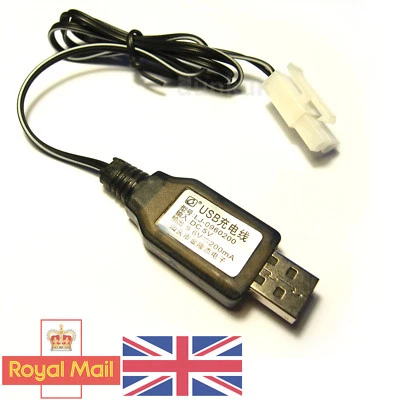 Tamiya Connector 9.6v NiCd / NiMH USB Battery Charger 250mA RC Car Boat Tank UK
