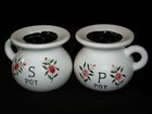 VINTAGE Salt Pepper Shakers Ceramic Floral Pierre & Patterson Made In USA 1958 — photo 3