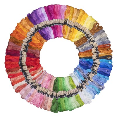 Stickgarn Embroidery Floss 100 Farben Set für brasilianische Armbänder Lois...