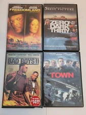 Lot of 4 DVD Movies: Freedomland, Zero Dark Thirty, Bad Boys II, & The Town