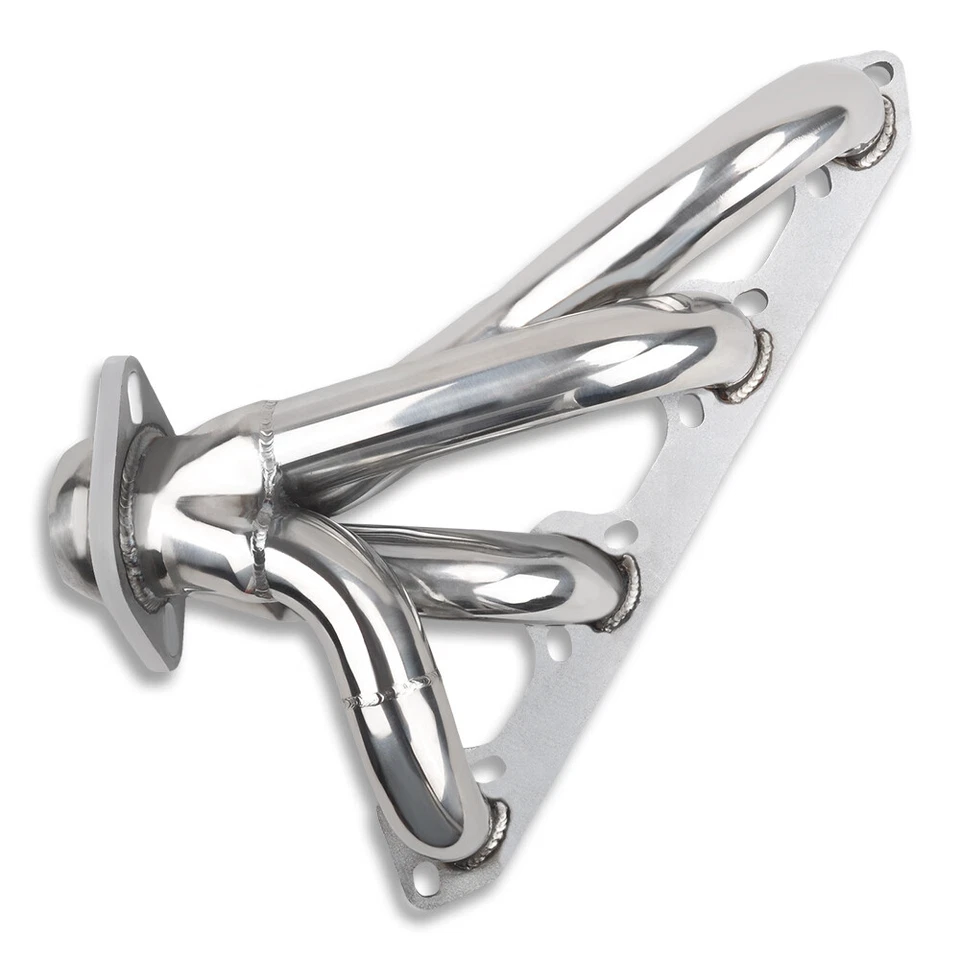 Cabezales de escape cortos de acero inoxidable para Ford F150 F250 Bronco 1987-1996 5,8 L V8 Foto 3 de 4