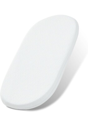 NeoBorn Baby Bassinet Mattress Topper Oval Gel Memory Foam 32”x16 ...