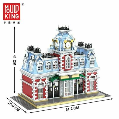 MOULD KING 11004 The Station Of The Creamland Building Block 3132 Pcs Set Gift 