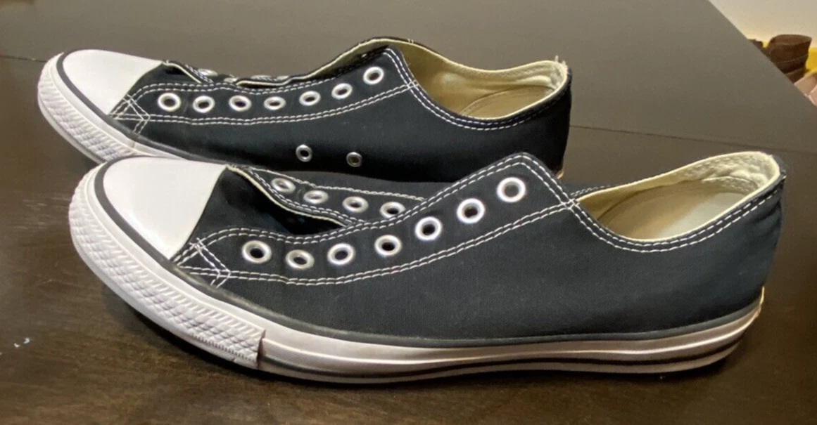 Unisex Converse Chuck Taylor All Star Bue Basso Nero (M9166) Uomo 9 Donna 11