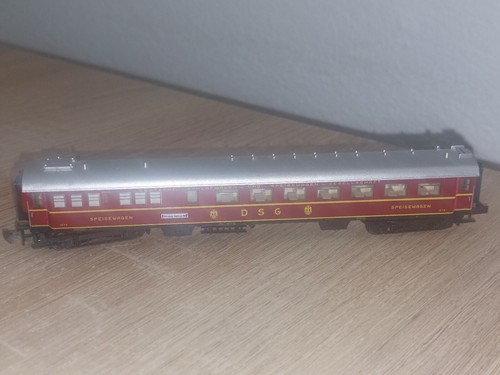 Spur N Minitrix 13310 Speisewagen, rot ohne OVP | Zustand: Gebraucht