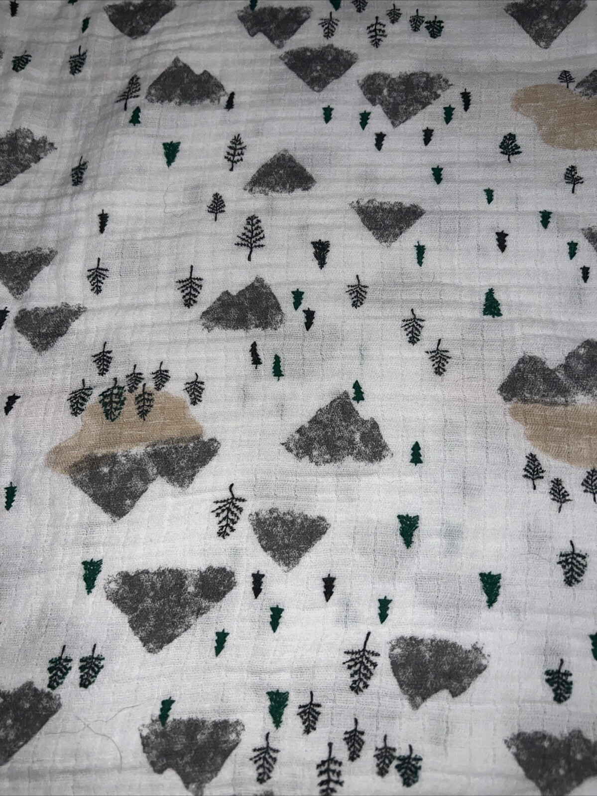 Aden Anais Muslin Swaddle Blanket in Mountain Forest Pattern-image