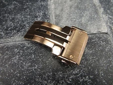 22 24mm Stainless Deployment Buckle Pink Gold Plate HUBLOT Big Bang Strap Clasp