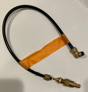 Hydraulic Quick Connect Hose Coupling, Brass Body, Push-to-Connect Lock, 3/4"-14