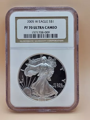 2005 W Silver Eagle $1 NGC PF 70 Ultra Cameo