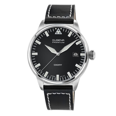 Dugena Premium 7000178 Cockpit Men's Wristwatch Aviator Watch, Saphiglas