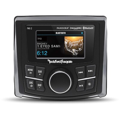 Rockford Fosgate PMX-3 Compact Marine Digital Media Receiver Sirius XM Ready