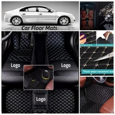 Fit For Tesla Car Floor Mats High-end Carpets Leather Liners Anti-slip Pocket