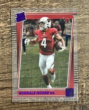 2021 Donruss Clearly Purple Rondale Moore Rated Rookie #71 Arizona Cardinals