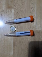 x2 10ml Geocache Schraubverschluss Mikrogr&ouml;&szlig;e Beh&auml;lter mit Logbuch und Bleistift Versteck