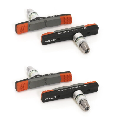 2x Bremsschuhe für V-Brake Bremsbeläge 70mm 2-Komponenten bessere Bremskraft XLC