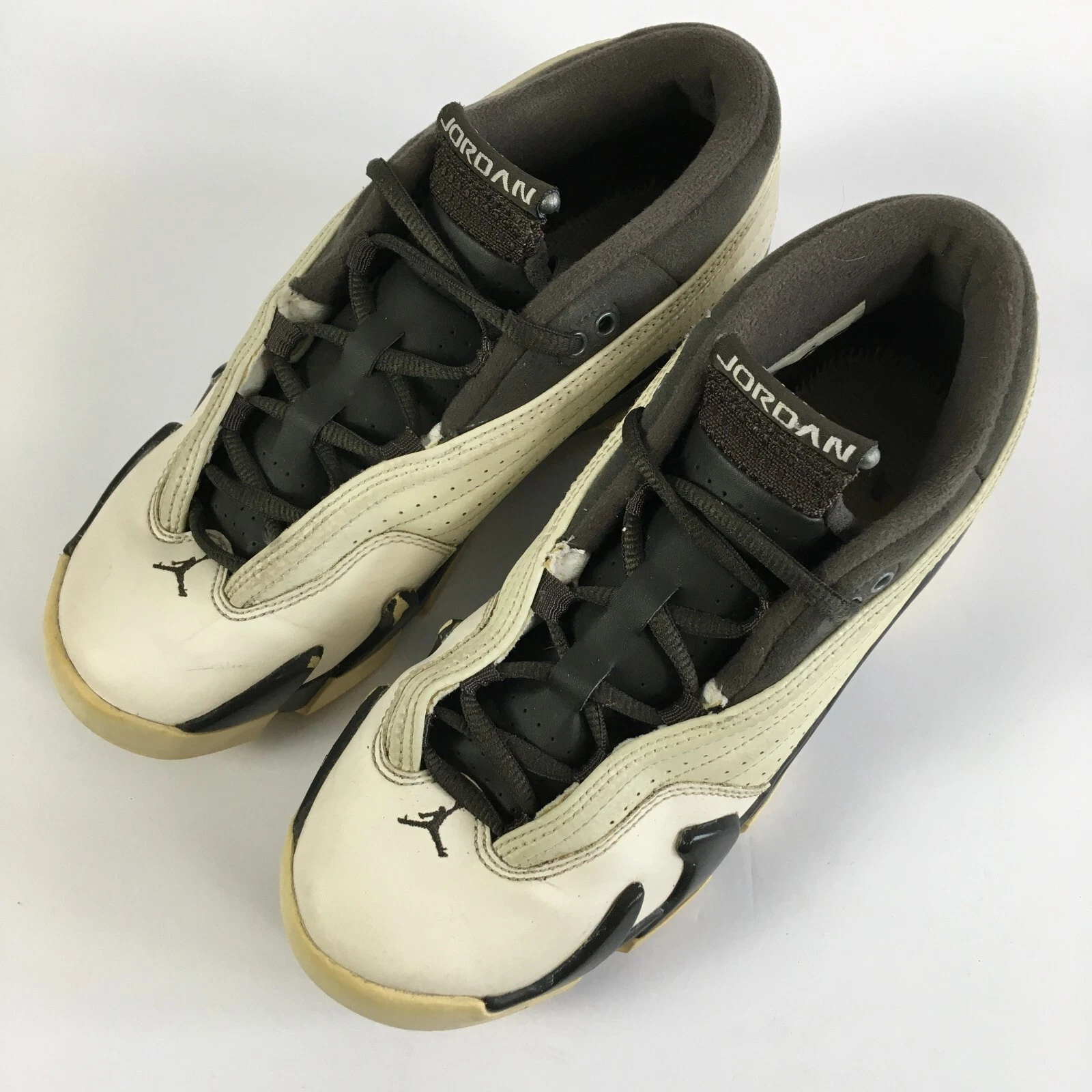 AIR JORDAN 14 RETRO LOW GS Gioventù 6 anni Phantom Dark Storm Pelter 807510 027 LEGGERE