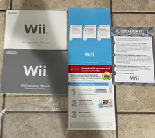 Nintendo Wii Manuals System Booklets MANUALS ONLY 