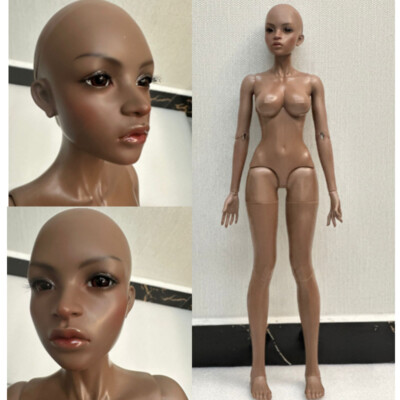 1/3 BJD Doll SD IP Girl Ashanti Face Make UP Free Eyes Brown Skin Collect Gifts