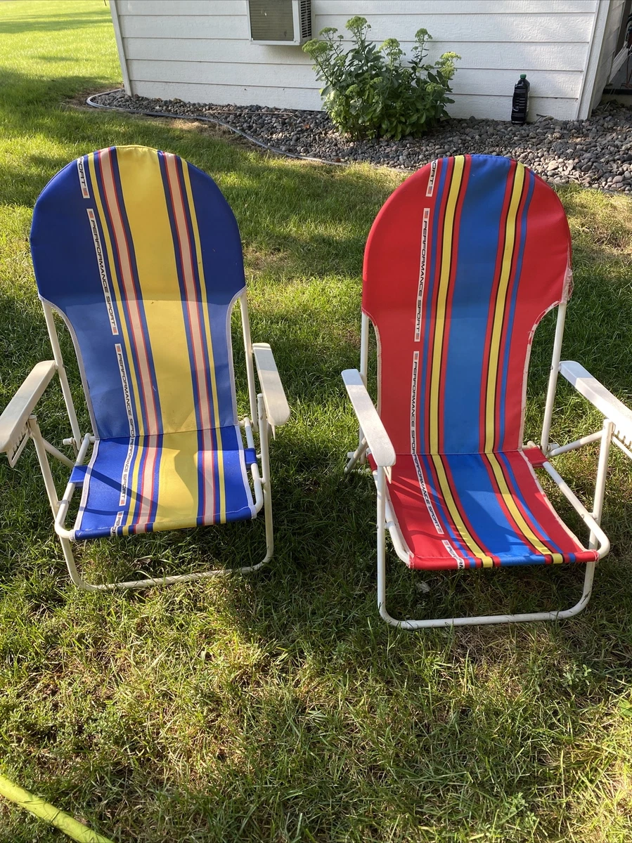 Vintage beach on sale chairs for sale