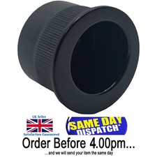 Pull Finger Handle Recessed Fitting Pocket Insert Sliding Doors (Black)
