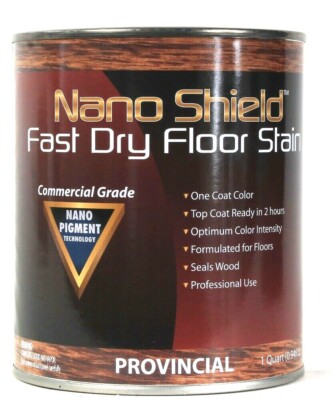 1 Can Nano Shield 32 Oz 268990 Provincial Fast Dry Commercial Grade Floor Stain