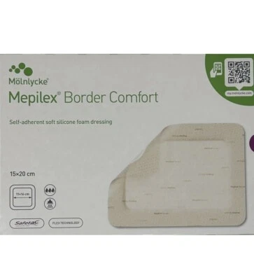 Mepilex 15cm x 20cm Border Comfort Dressings Wound Plasters (10 Pack) RRP £90+