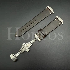 Genuine Leather Vintage Oil Watch Strap Band Clasp Fits Tissot PRX Adapter D/BN
