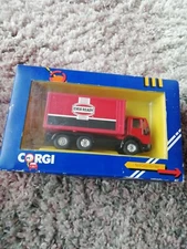 Corgi Appx 14cm Long Diecast 1190 - Ford Box Van Ever Ready - Red Boxed