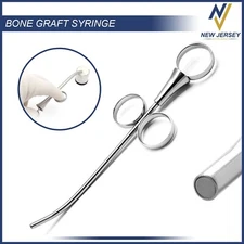 Dental Bone Grafting Syringe Curved Dentist Surgical Implant Instruments CE