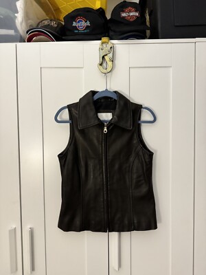 Vintage women s vest ANDREW MARC 90s Avangard style, Made in Korea Brown, Size M