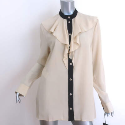 gucci ruffle blouse