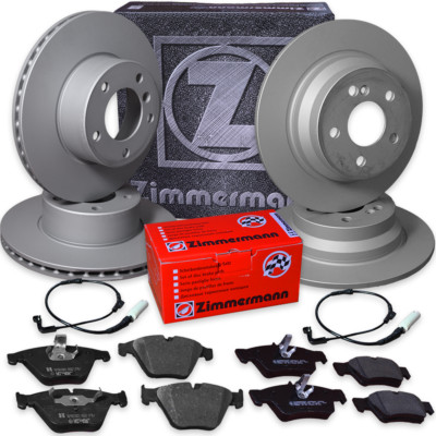 116d Bremsscheiben Bremsbeläge Bremsen Satz Hinterachse Zimmermann E81 BMW