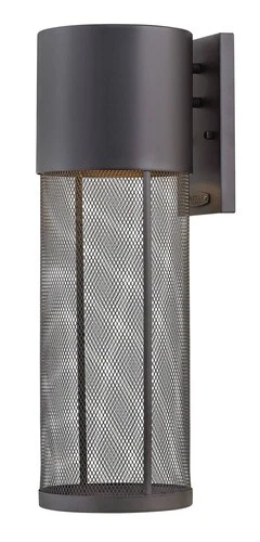 Aria 21 3/4" High Black Cylindrical LED Outdoor Wall Light - Picture 2 of 10