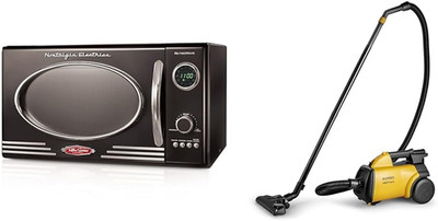 Retro 800W Microwave Oven & Eureka 3670M Lightweight Vacuum Cleaner Combo