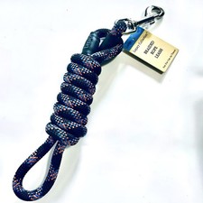 Dog Leash Braided Rope 60" Large Blue  Black Legacy Collection Dog-Leash NEW 