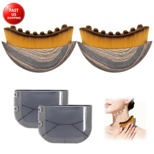 Lymphatic Contour Face Brush 2 Pack, for Lymphatic Drainage  Face Sculpting   D