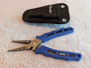 GAMAKATSU 7" FISHING PLIERS & Cut Tool Stainless Steel #P003 with sheath sheath!