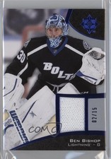 2015 Upper Deck Ultimate Collection Platinum Blue Material 2/15 Ben Bishop 0nn