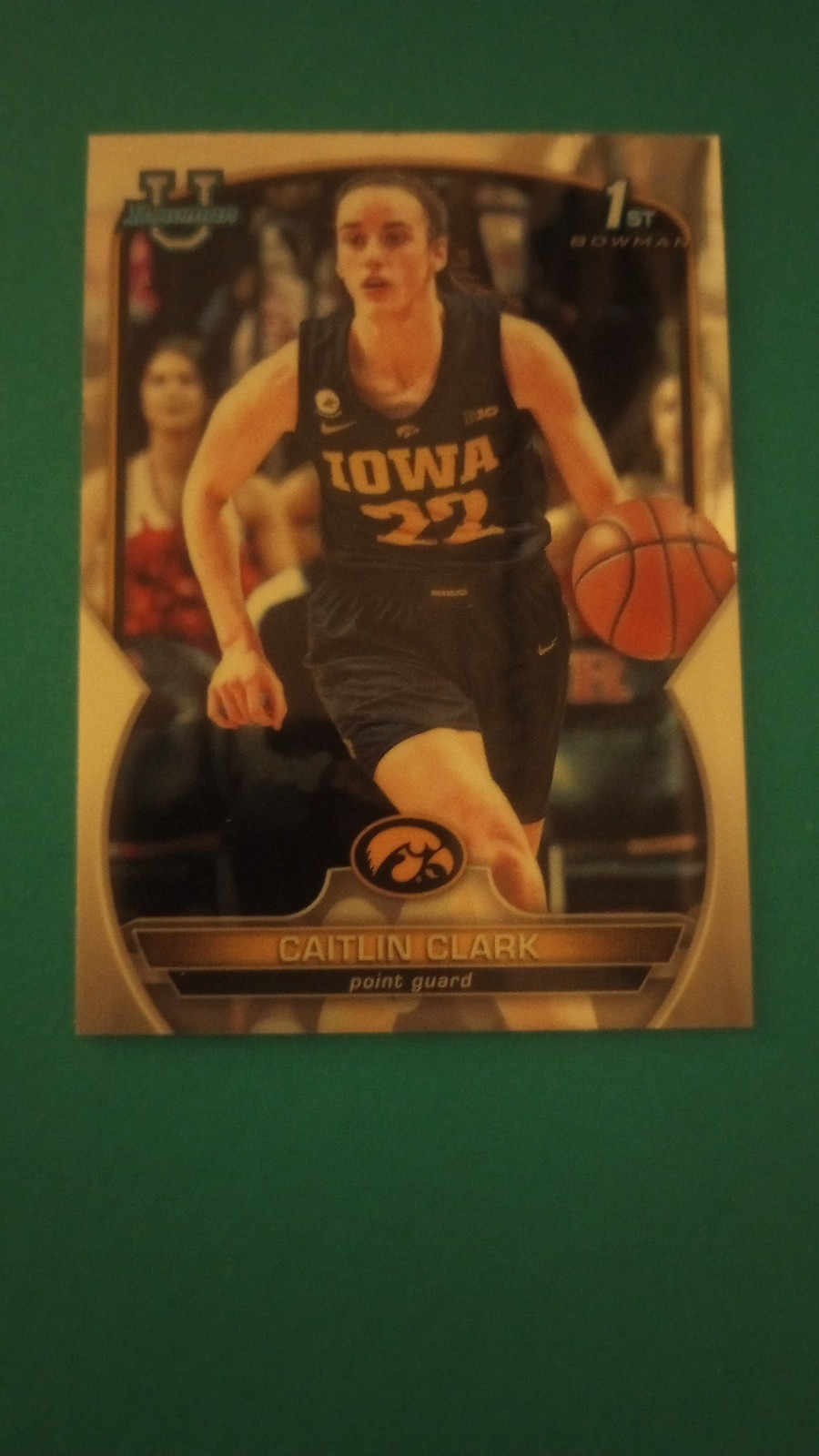 2022/2023 Caitlin Clark Bowman Chrome U #50 1st Bowman Card-Nice!!