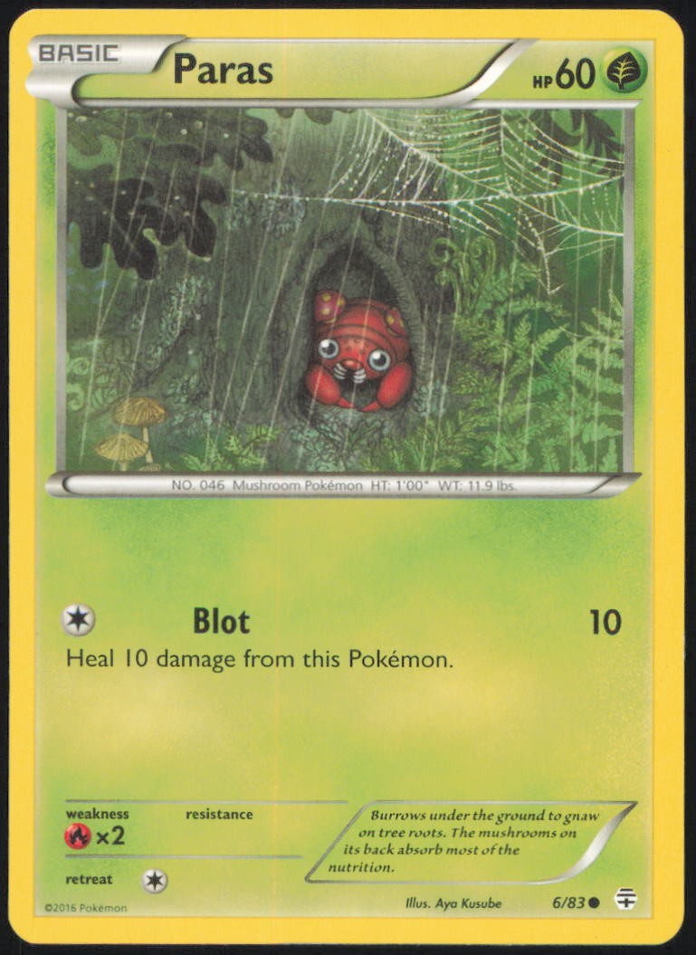 PARAS 6/83 COMMON GENERATIONS POKEMON LIGHTLY PLAYED