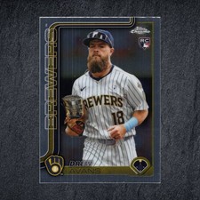 Drew Avans 2025 Topps Chrome Update #USC47 RC Brewers