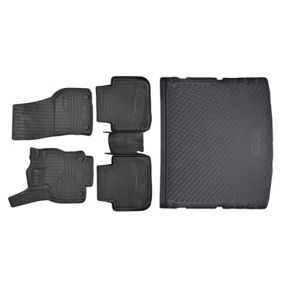 Tapis en caoutchouc pour Seat Tarraco 2018-2024 7 places, 3 rangées - Photo 1/4