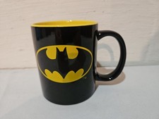 Batman DC Comics Black  Yellow 12 Ounce Coffee Mug