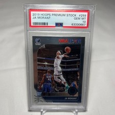 2019 NBA Hoops Premium Stock Ja Morant RC #197 PSA 10 Gem Mint Card Prizm