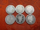 90% Silver Coin Lot of 6 Barber Dimes $.6 Face Value Silver - 1892o, 1893 & 93s