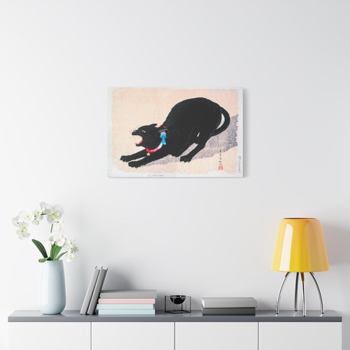 Black Cat Hissing by Hiroaki Takahashi - Canvas Print - Picture 14 of 16