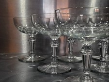 Belle Série De 6 Coupes À Champagne Ancienne Soufflées Modèle Mirabeau