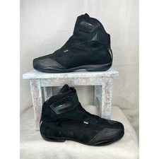 TCX Jupiter Motorcycle Boots Mens 43 Black Gore-Tex Waterproof Suede Biker Gear
