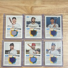 Topps Clubhouse Collection Game-Used Baseball Cards Lot 6 Beck Cease Lindor